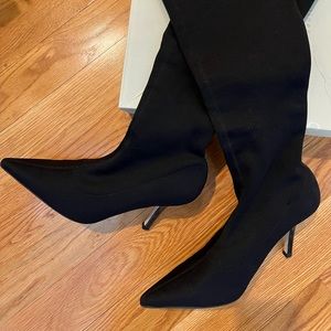Black Stretch Tall Stretch Boot